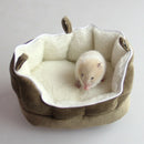 Small Pet Nest Hamster Bed Hammock Hedgehog Rabbit House Mouse Cage Coffee