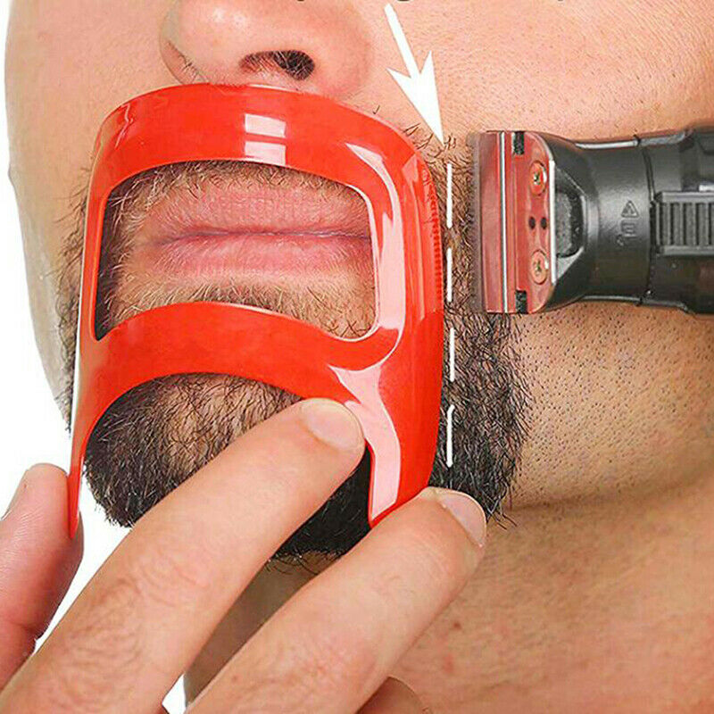 2Pcs Neck Hair Line Guide Neckline Haircut Shave Shaping Template Beard Trimmi3C