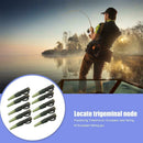 10pcs Safety Lead Clips with Tail Hair Rigs Carp Fishing Tackle Dark Green