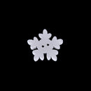 100Pcs White Snowflake DIY Wooden Buttons for XMAS Decor Scrapbooking Crafts 3C