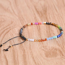 12 Constellation Lucky Natural Stone Simple Bracelet Beads Adjustable Bracelet