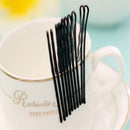 Hot 60Pcs cheveux noirs invisible Clips Flat Top Bobby Pins Grips Salon Barrette