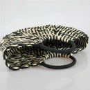 New Women round bucket semicircle straw bag handmade net color woven basket