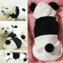 2pcs Adorable Clothes Dog Cat Puppy Apparel Pet Hoodie Outfit Fancy Panda