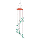 Solar light hummingbird led light wind chime 7 color hummingbird lamp hangi&+