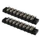 2pcs 8 Gang Screw Terminal Block With Nickel Plated Brass Contacts For Boats