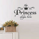 Removable Princess Sleeps Wall Stickers Art PVC Decals Baby Girls Room Decor  JR