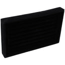 Velvet Ring Box Jewelry Box Earrings Ring Jewelry Box Tray Box (Black)