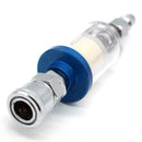 Oil Water Separator 1/4" mini Air Filter For Spray Guns Gauge w/ Paint K0L9