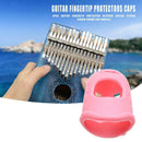 4pcs Silicone Finger Guards Guitar Fingertip Protectors Cap for Ukulele (M) A