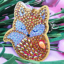 4pcs DIY Animals Full Drill Special Shaped Diamond Painting Bag Keychains