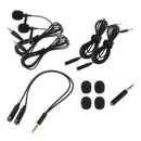 Professional Omnidirectional Clip-on Lavalier Microphone Mic PC Recording