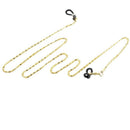 1pcs Reading Glasses Eyeglasses Sunglasses Neck Cord Holder Strap Metal Cha A3R3