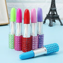 Novelty Lipstick Ballpoint Ball Point Pen For Office Stationery Students Writing
