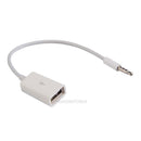 Sync 3.5mm Male AUX Auxiliary Audio Plug Jack to USB Cord Converter Cable hv2n