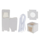 12x White Kraft Paper Cupcake Muffin Boxes Wedding Party Favor Gifts