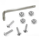 4x Car Universal Anti Theft Anti-Tamper Security License Plate Screw Stainless