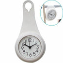 Bathroom waterproof anti-fog suction cup wall clock Fashion bathroom suctio N7C5