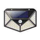 100 LED Solar Power Wall Light Motion Sensor Waterproof Outdoor Garden Lamp K1K4