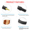 3.5mm AUX Cable Male to Male Audio Cord Line for Speaker Headphones (Black)