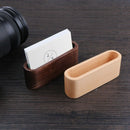 Desktop Name Card Organizer Wooden Box Business Card Holder Wood Credit Car X6I3