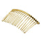 5x Golden 18 Teeth Hair Comb Clip Slide Hairpin DIY Jewelry Making 2.7x1.5"