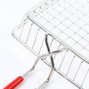 Rectangle Stainless Steel Fried Basket Strainer Fried Chicken Chips Colander