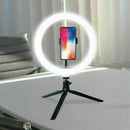 10in LED Ring Light with Stand For Youtube Tiktok Selfie Phone Makeup Video X7W5