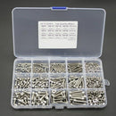 480pcs Hex Socket Head Cap Screws Nut Kit Set M2 M3 M4 Stainless Steel For