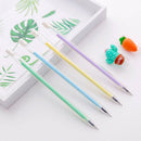5Pcs Cute Black Ink Vegetable Gel Pen 0.5Mm Cartoon Plastic Gel Pens For Wr G7C5