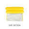 Water Hammock Foldable Inflatable Air Mattress Swimming Pool Beach (Yellow)