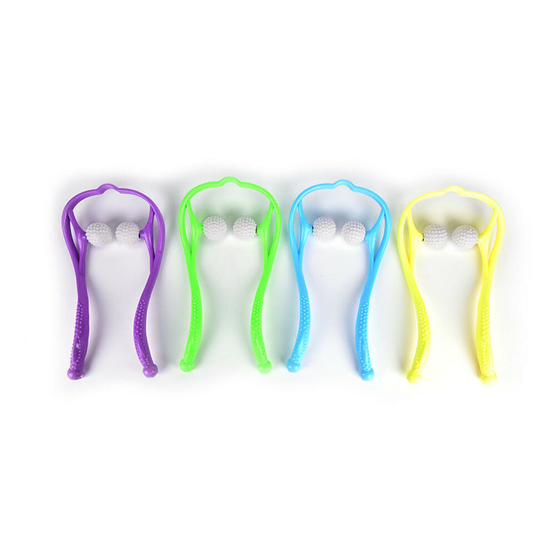New Comfortable Neck Massager Roller Shoulder Back Pain Ball Self-massage Bj