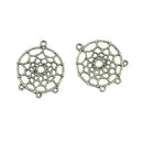 50pcs Bohemian Dream Catcher Pendants Connector 3 Holes for Other Charms