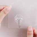 10pcs Nail Free Adhesive Transparent Reusable Heavy Duty Wall Hook for Ha D O3L7
