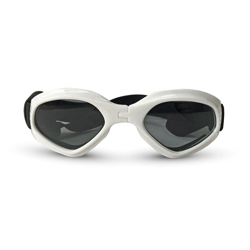 Pet Dog Sunglasses Foldable Puppy Cat Glasses UV Protection Goggles (White) A