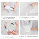 Auto Rotary Negative Ion Purification Spray Air Humidifier Diffuser (White) A