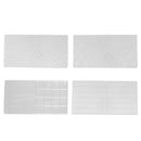 4pcs/Set Grid Transparent Texture Mat Cake Border Decorating Tool Cake Mold