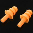 Orange Nose Clip Silicone Earplugs Set for Swim Swimming C9P6
