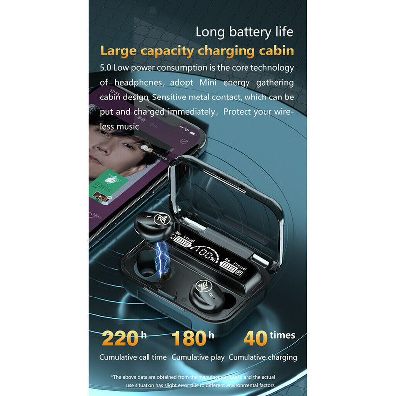 ireless Earbuds- Noise Cancelling Bluetooth 5.1, Built-in Mics for Clear Calls,