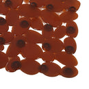 Pebble Non-Slip Suction Bath Mat - Square Mat for Shower or Tub, Amber