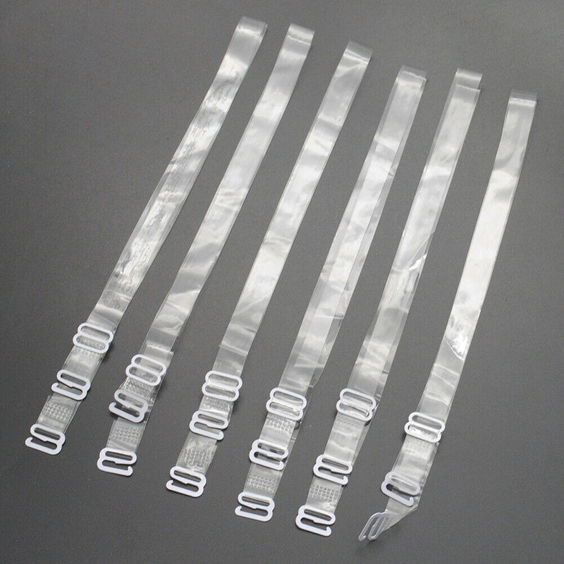 3-1s Women's Clear Invisible Transparent Adjustable Bra Straps See Through