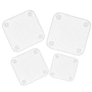 4pcs Reusable Food Fresh Keeping Silicone Stretch Lids Wraps Seal Vacuum Covers