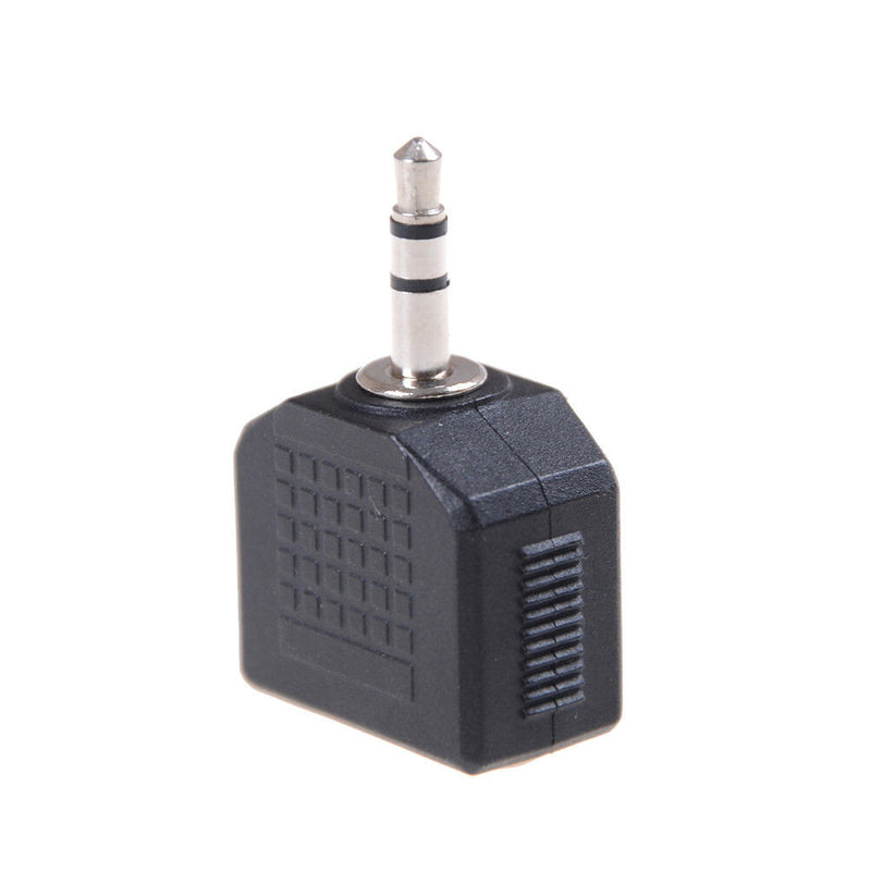 3.5mm Earphone Headphone Y Splitter Cable Adapter Plug Male To Double FemaleES