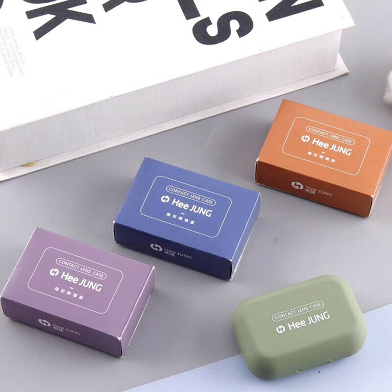 Easy Carry Mini Pocket Contact Lens Case with Mirror Kit Travel Contact Len  Gw