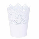 Metal cutting Plant vase Makeup pen pot brush holder Tidy desk organizer St
