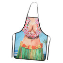1 Piece of Kitchen Funny Creative Hawaiian Hula Lei Printed Apron Cooking