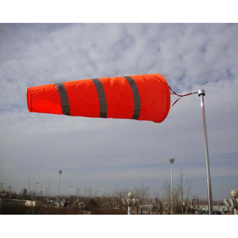 4x 24 30 40 60" Windsock Reflective Outdoor Boat Airport Lawn Windsock Bag Flag
