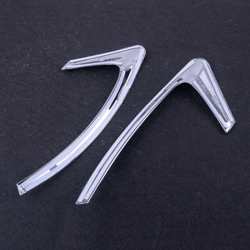 Chrome Rear Fog Light Eyebrow Cover Trim Garnish Fit For Renault Kadjar 2015-18