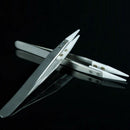 Ceramic Tip Stainless Steel Tweezers Fine Pointed Tip Heat Resistant Tweezers BX