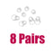 8 Pairs Silicone Ear Tips Earbuds Cover for Jabra Extreme Headset Left+Right